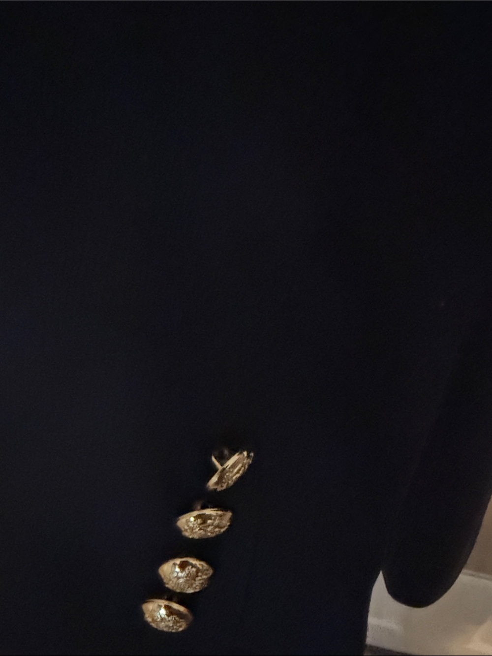 Lauren Ralph Lauren Navy Blazer with Gold Crest Buttons - Picture 4 of 6